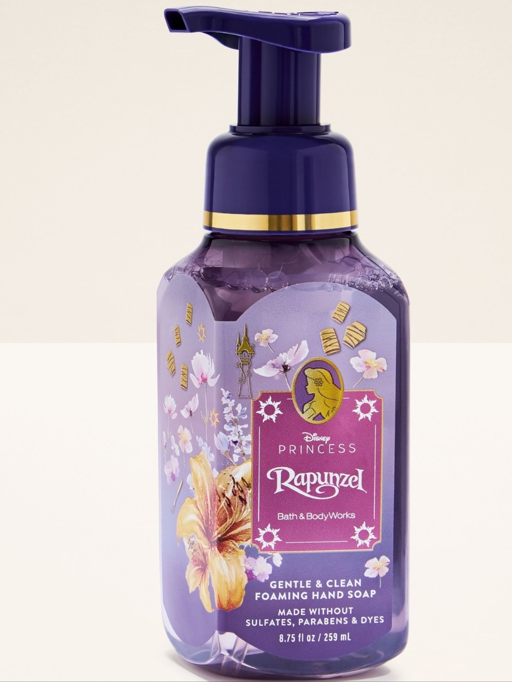 Bath Body Works Disney Princess Rapunzel Foaming Hand Soap 8oz NEW RARE